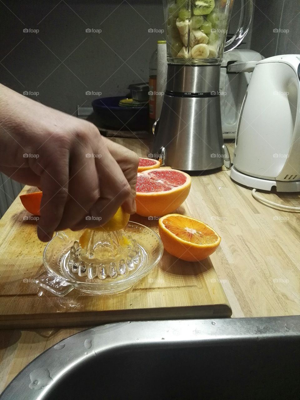 making juice