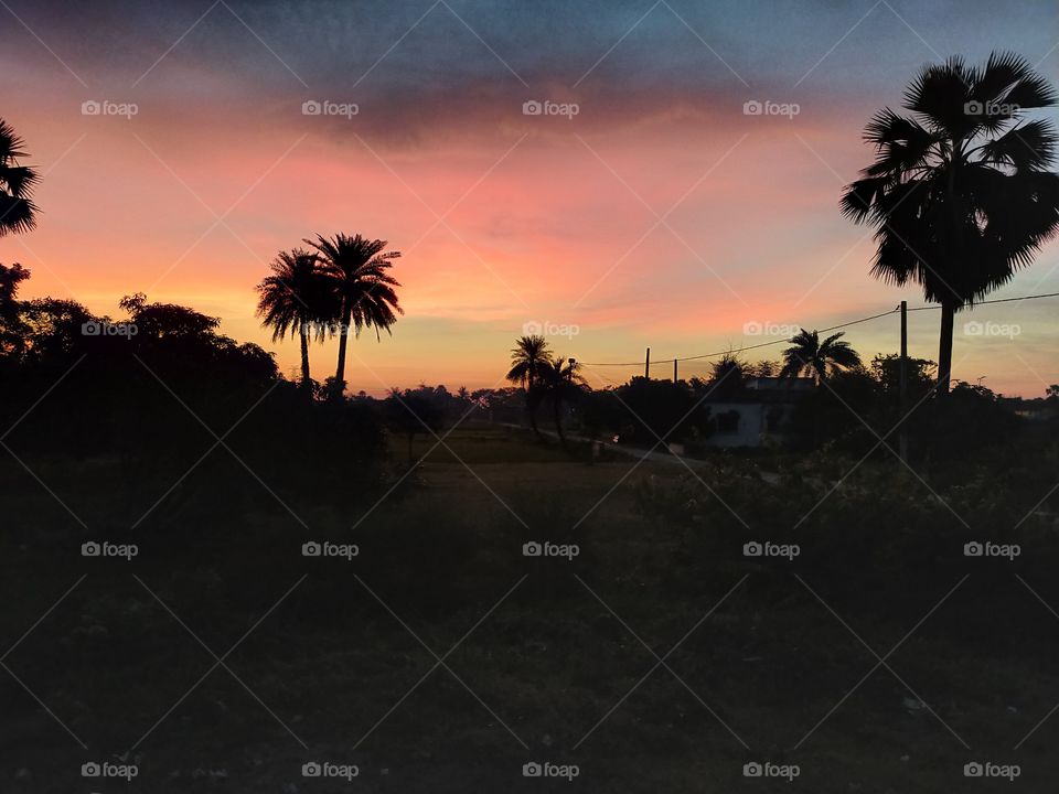 morning with sunrising beauty