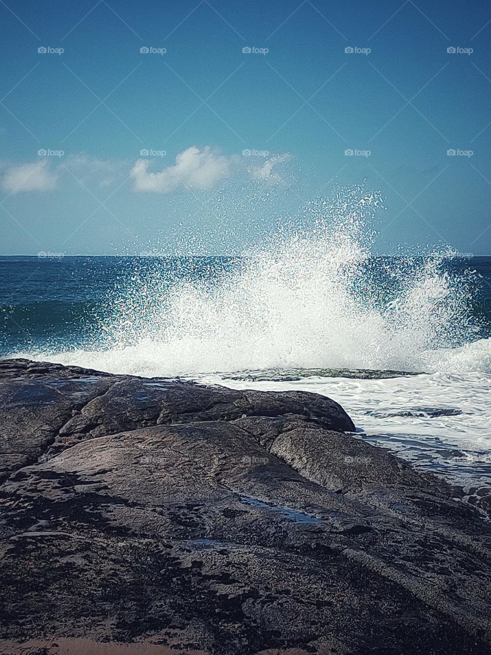 how beautiful nature is.  Even the simple crash of a wave on the rocks causes an image show in a photo.