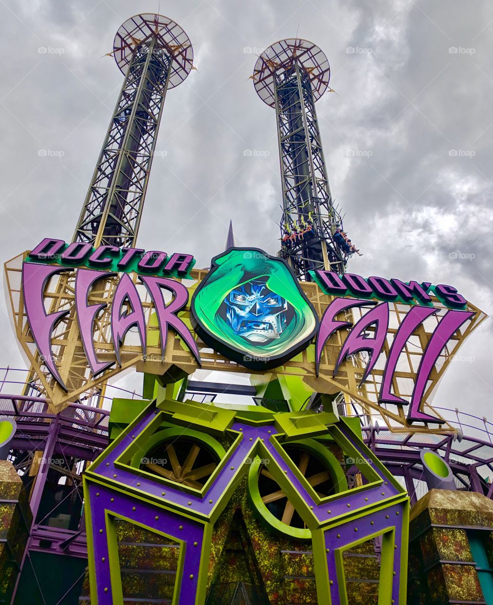 Fear Fall Thrill Ride at Universal Orlando