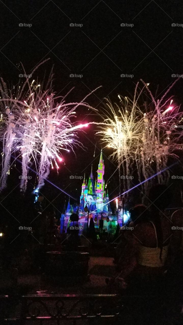 Cinderella's Castle Fireworks
