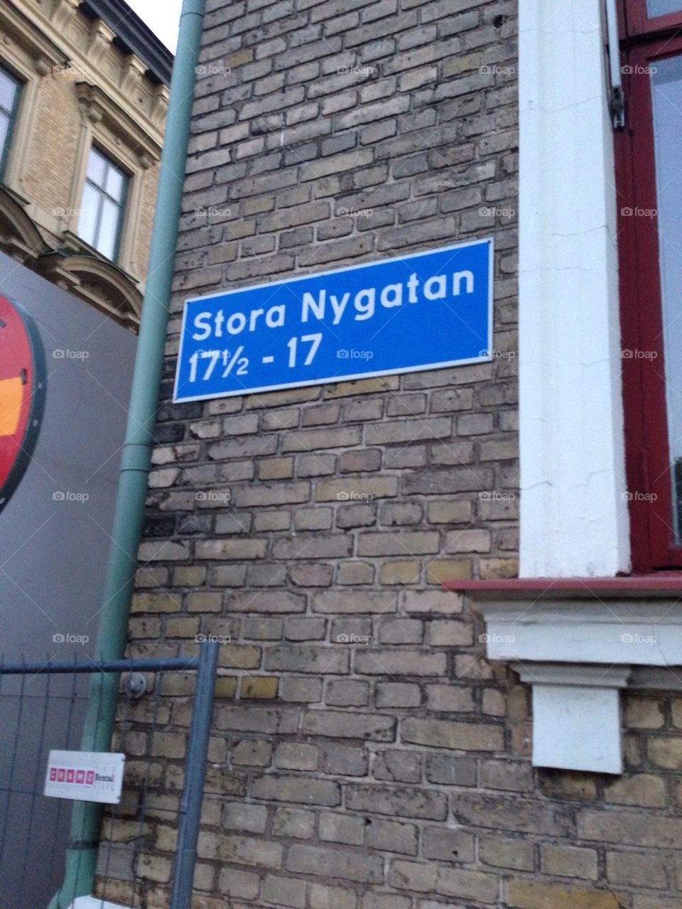 Streetsign with odd number