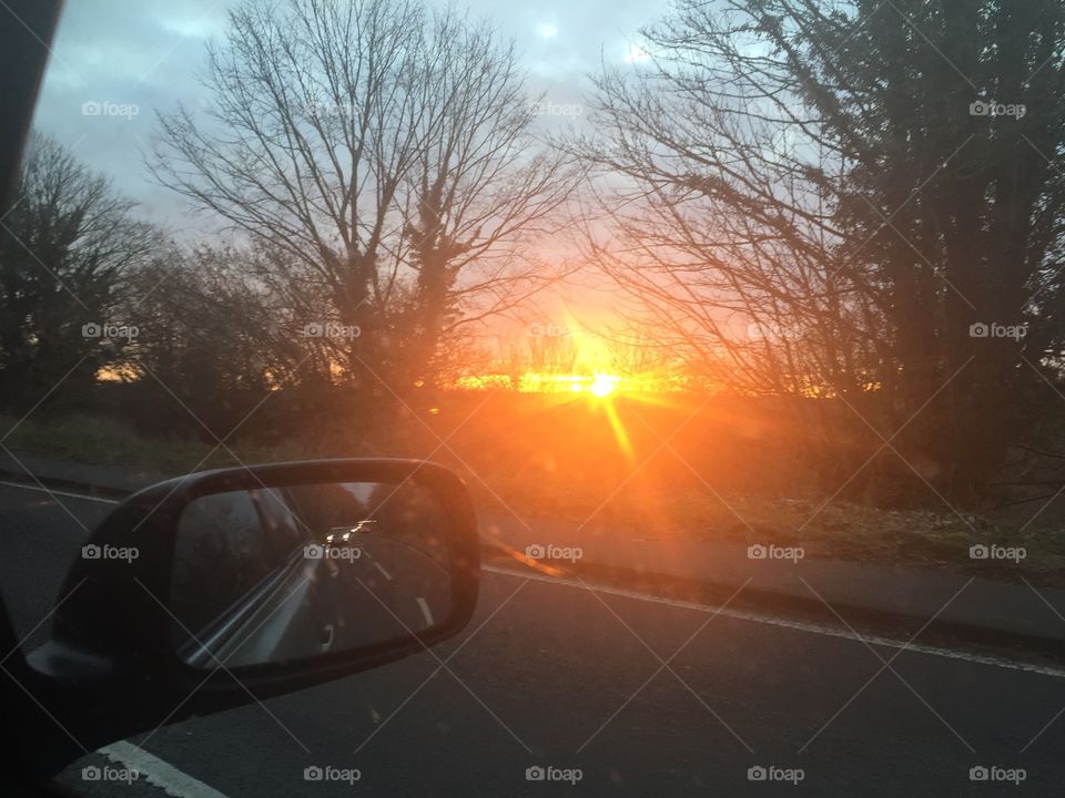Sunset Mirror Car