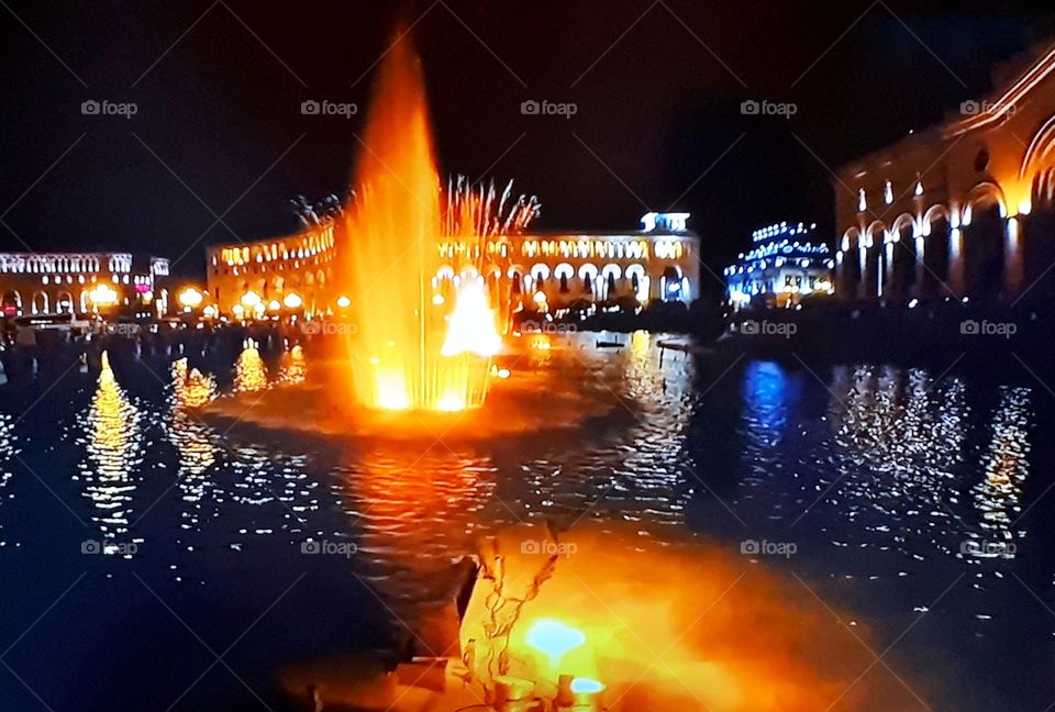 Armenia,Yerevan_platform of the Republic,singing fountains