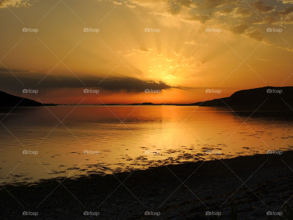 Sunset over Loch Ewe