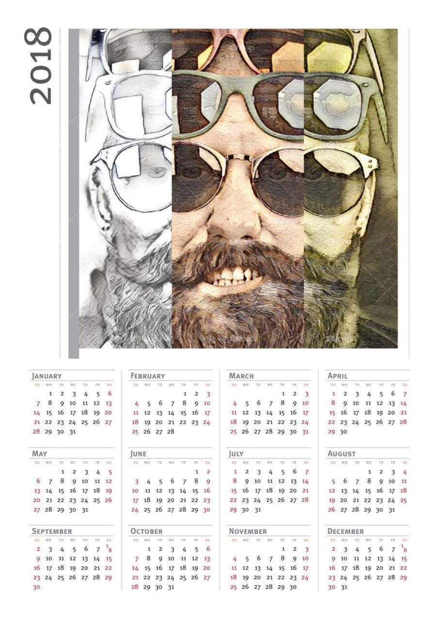 Cool Mann Kalender 2018