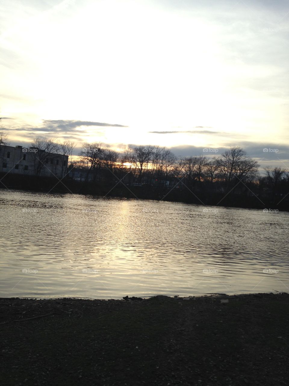 River by sundown