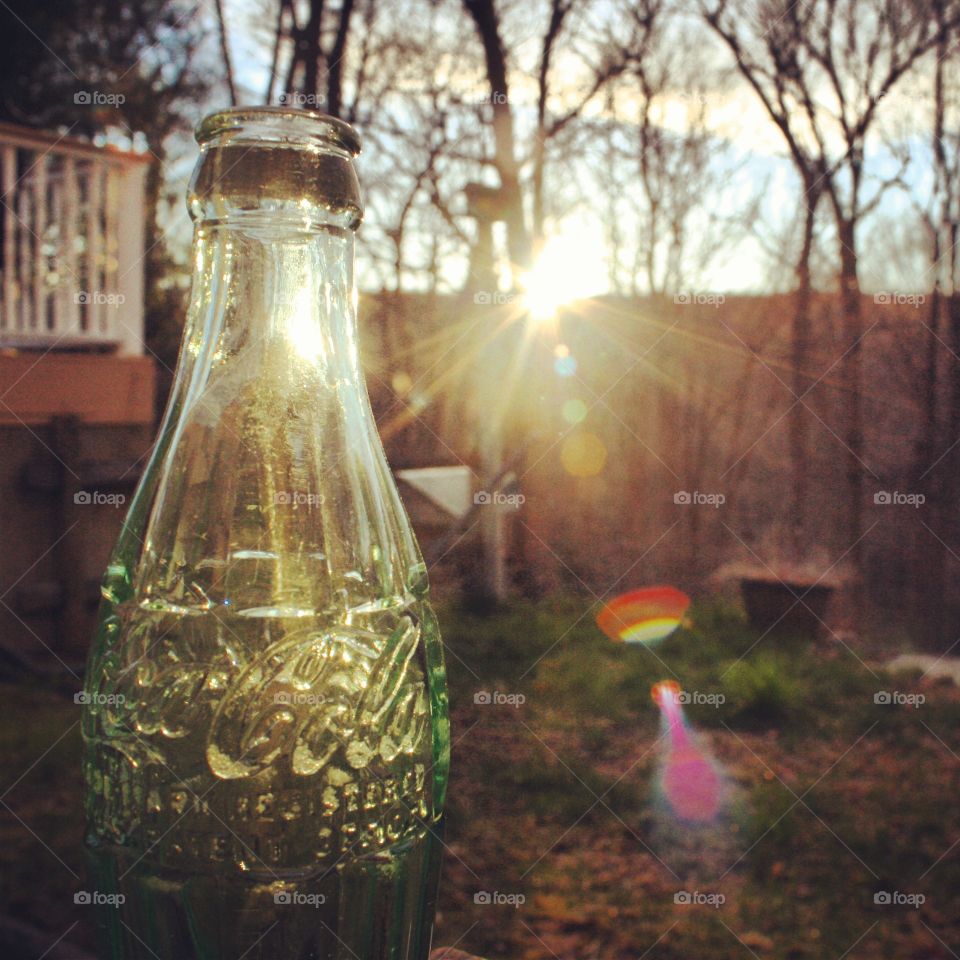 Glass Classic. I love collecting old coke bottles and I thought this would be a good idea for a photo. 