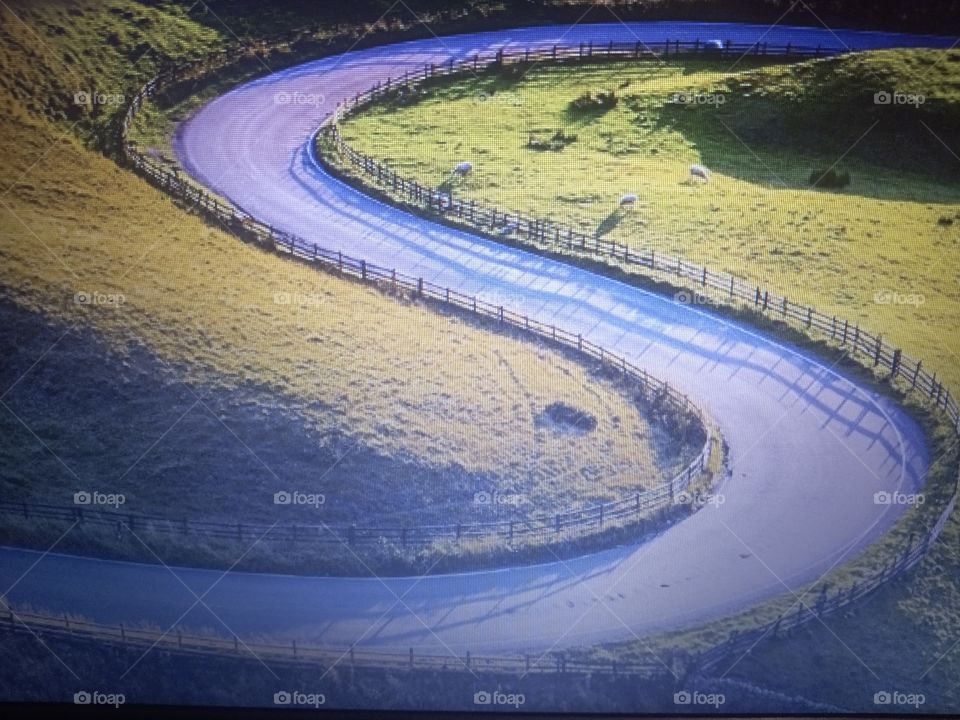 meandering road