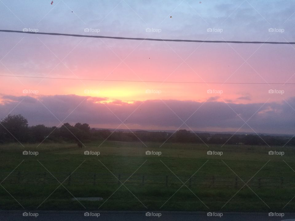 Sunset in Wiltshire 