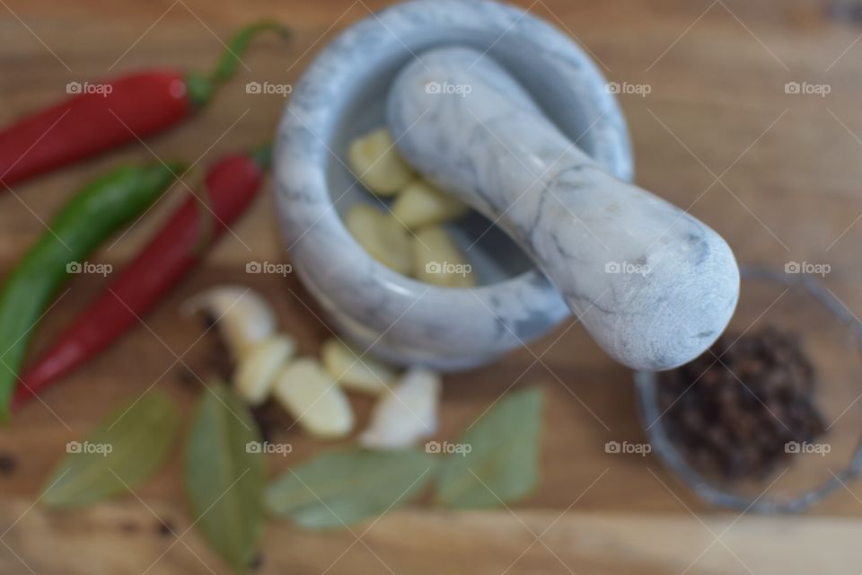 garlic and other spices