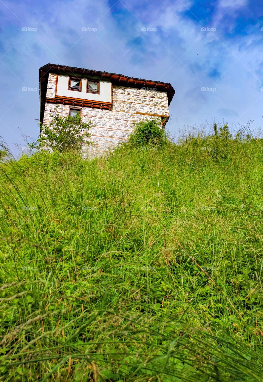 The old house on the top of the hill