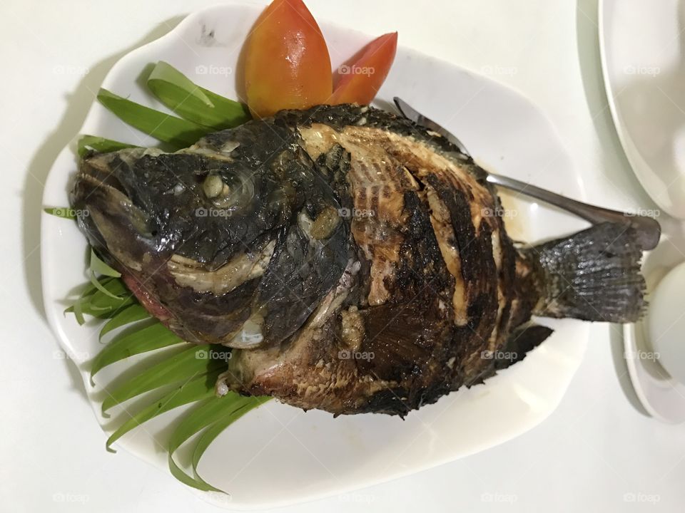 Fried Tilapia at Hapag Restaurant in Lipa City