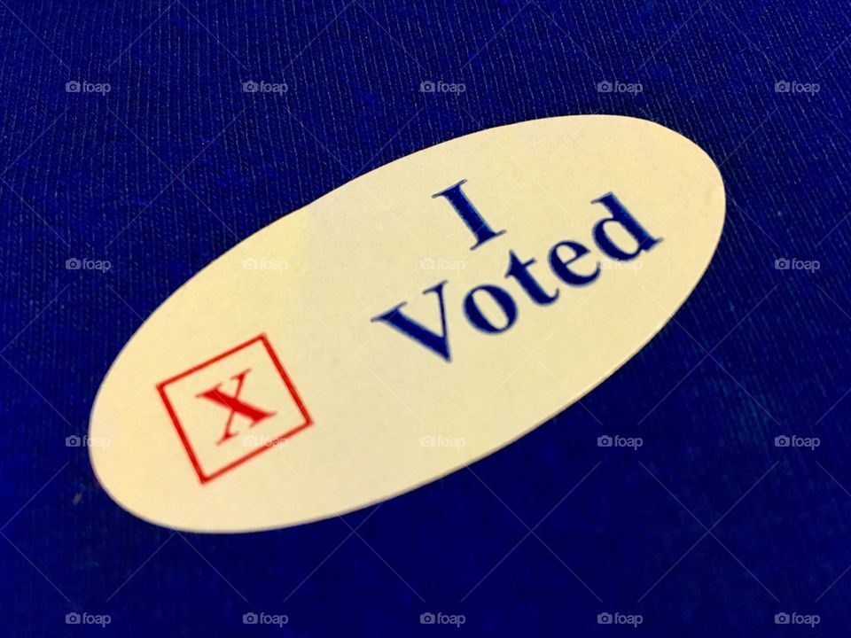 I Voted Sticker
