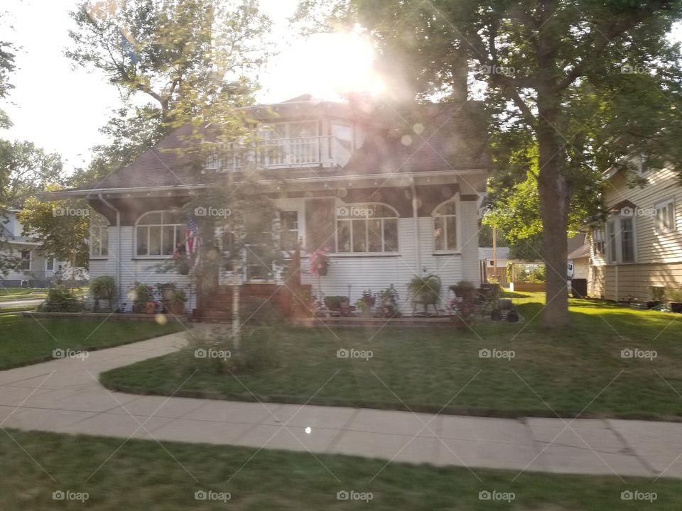 Lawn, Home, House, Architecture, Building
