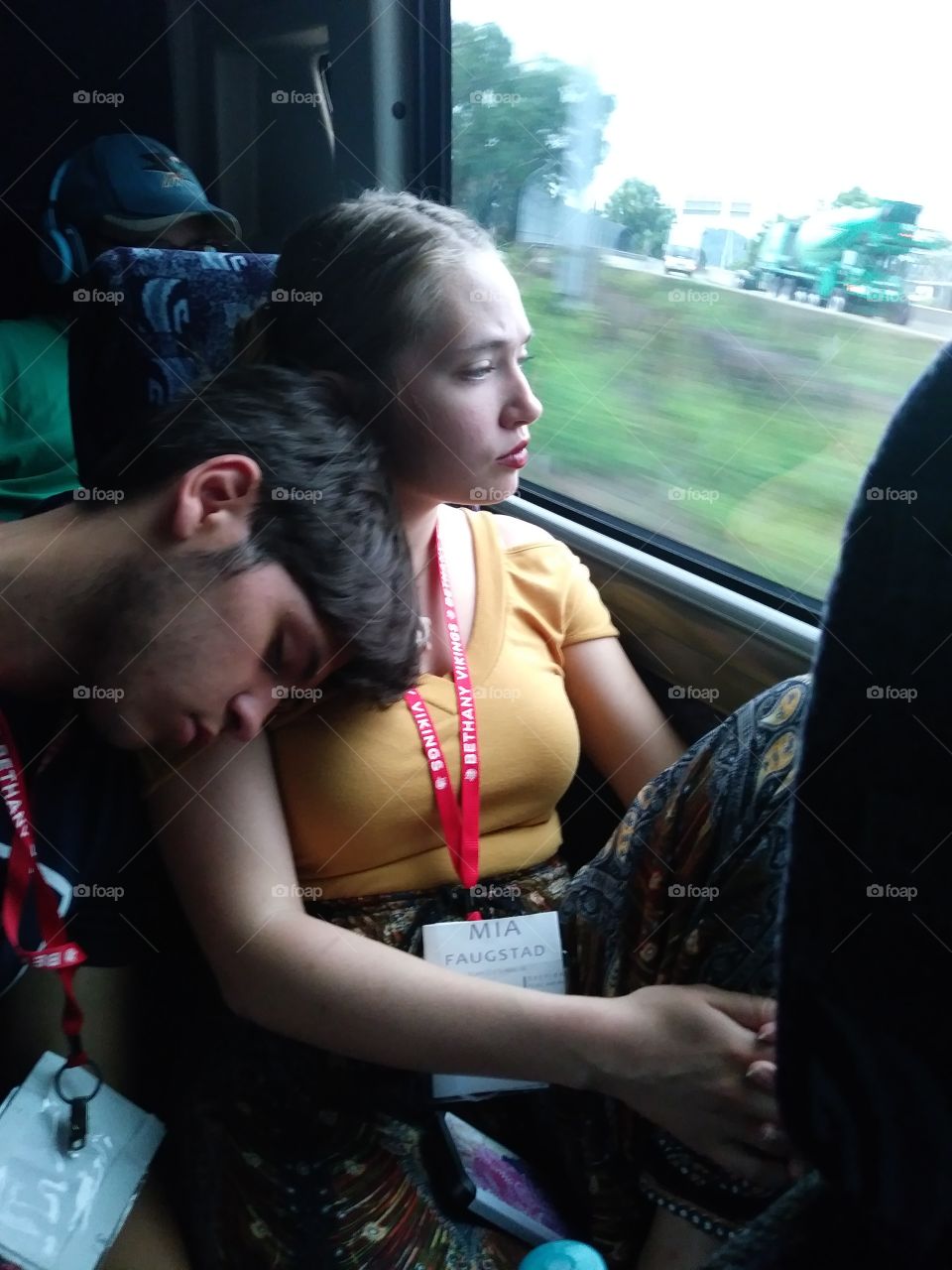 Sleeping On A Bus