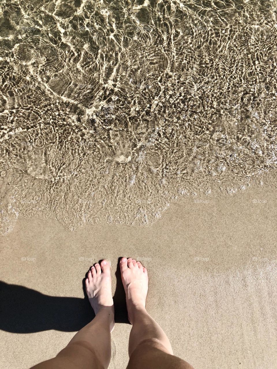 Feet at the beach