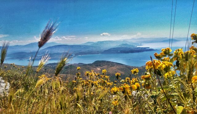 pantokrator mountain in corfu 
