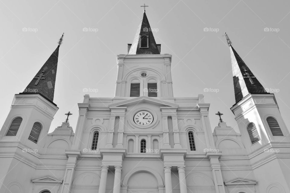 Cathedral . Cathedral at Jackson Square in New Orleans