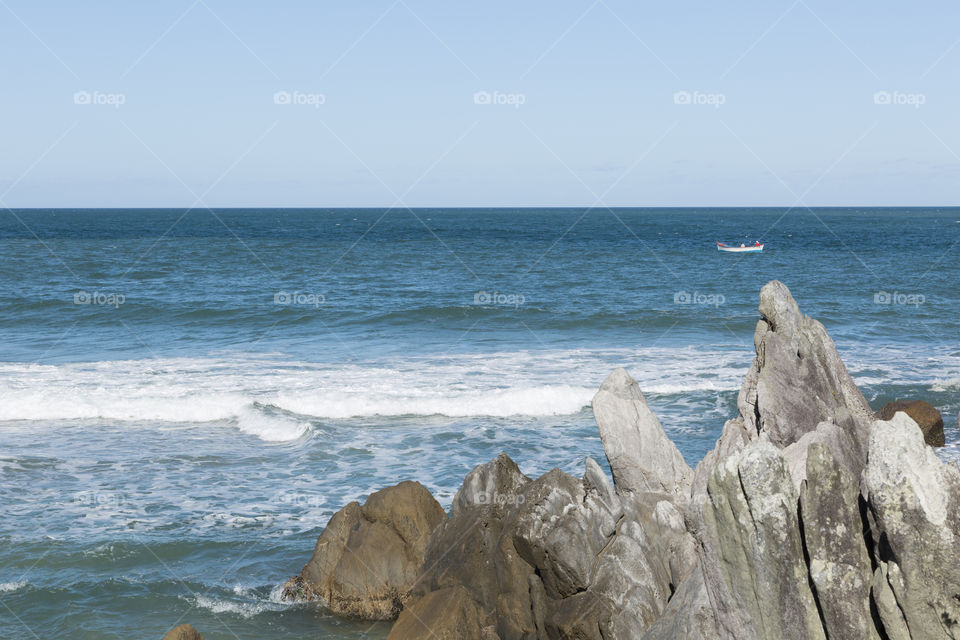 Lagoinha do leste Beach in Florianopolis Santa Catarina Brasil.