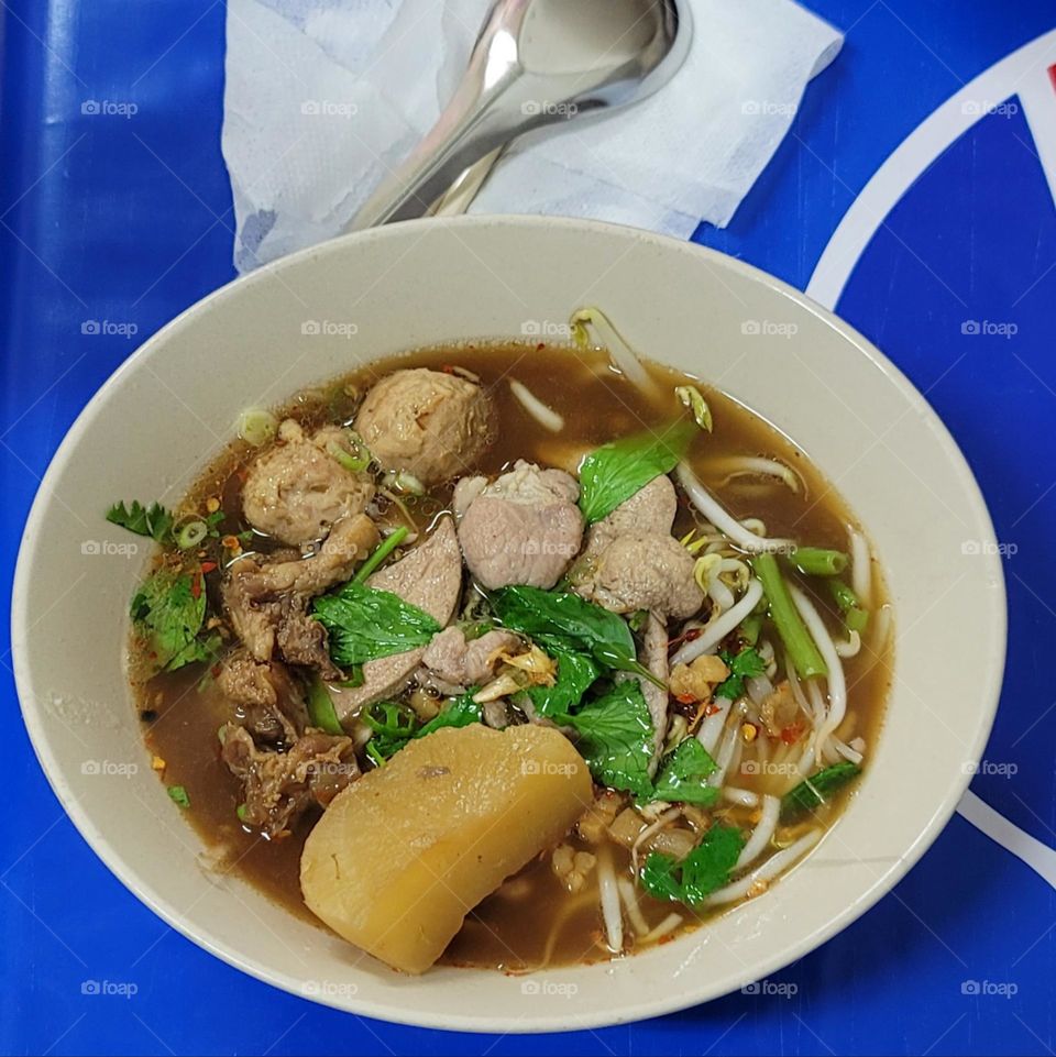 boat noodles. Thai food