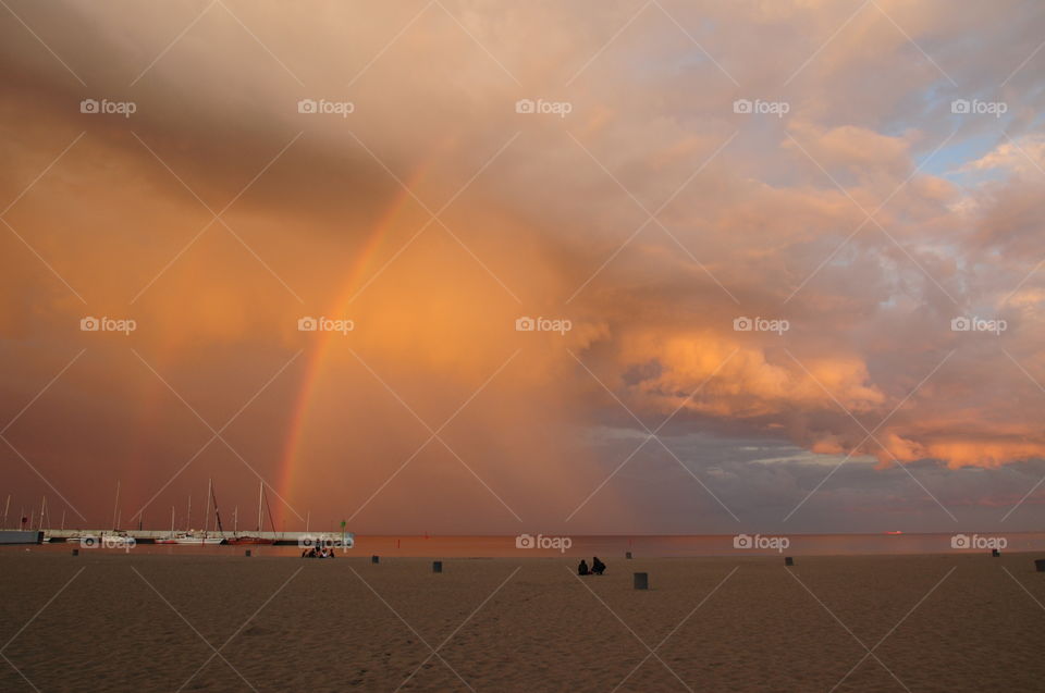 Sunset, Water, Beach, Dawn, Landscape