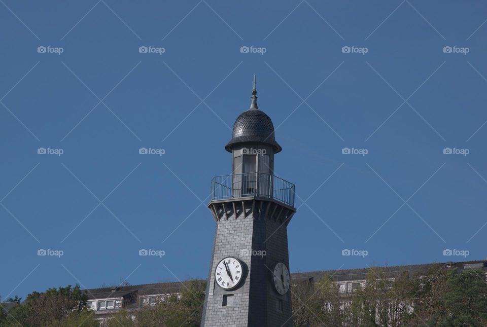 Lighthouse with clock Chateaulin region de Bretagne