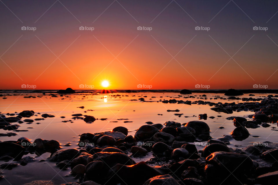 Sunset, Sun, Dawn, Beach, Sea