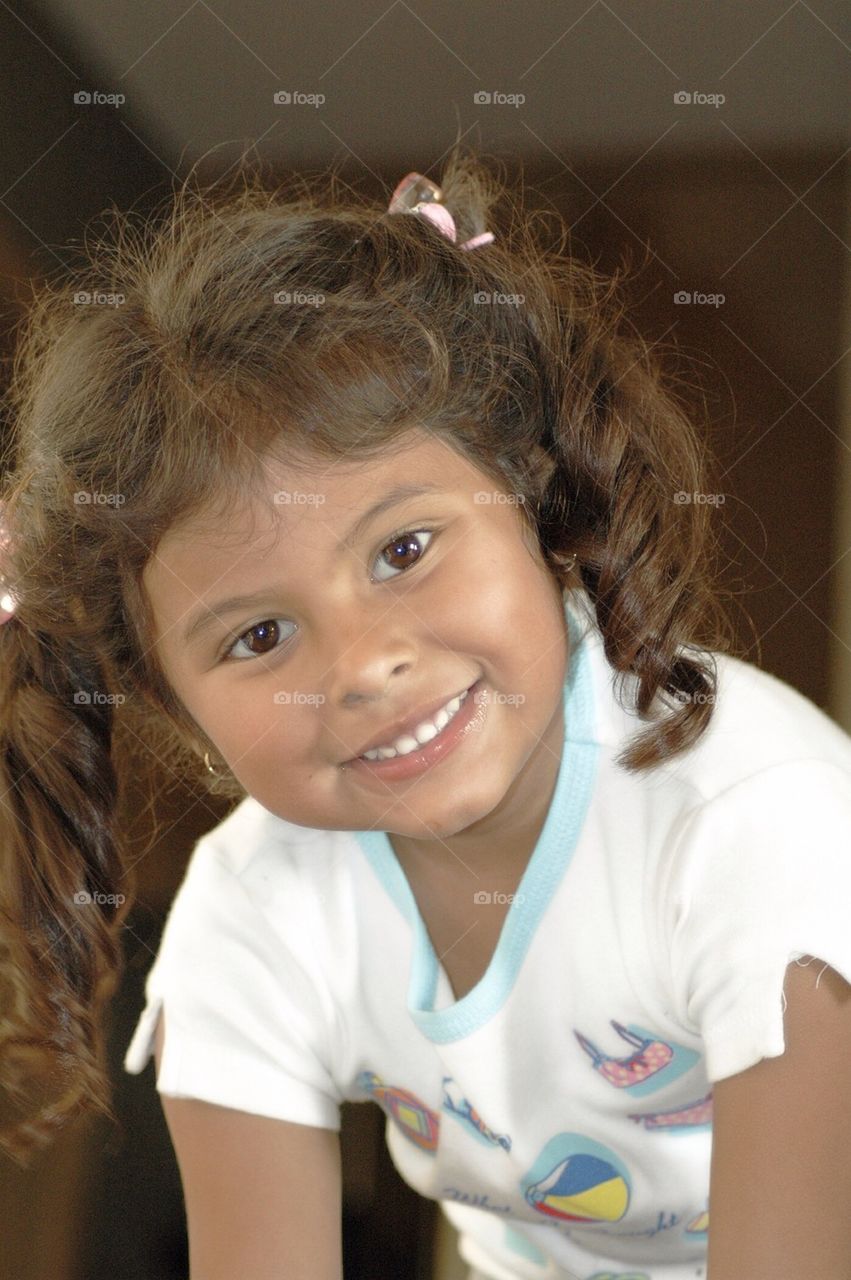 Little girl smiling