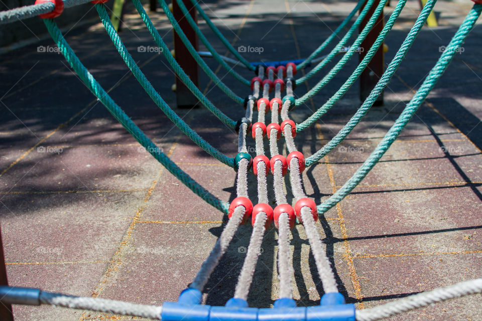 Children playground swing