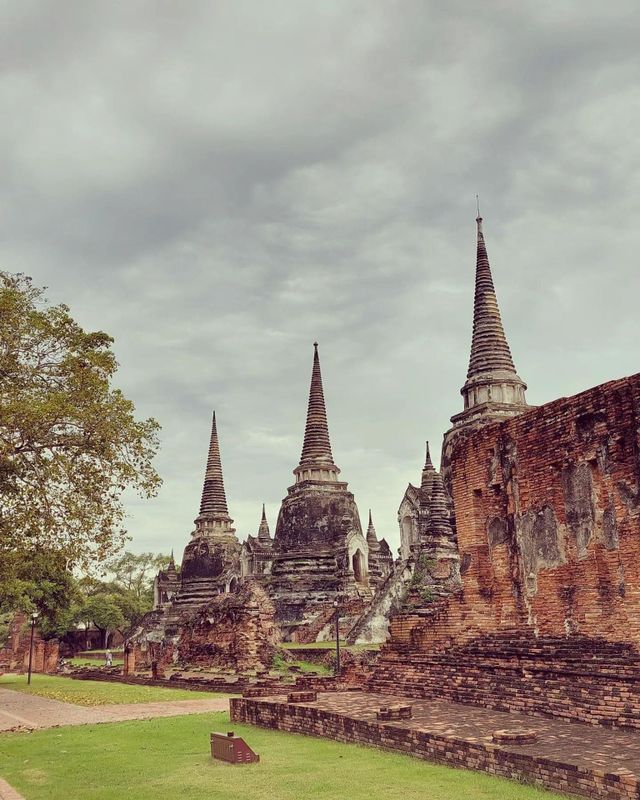 Wat Phra Si Sanphet, the holiest temple on the site of the old royal palace in Thailand’s ancient capital of Ayutthaya
