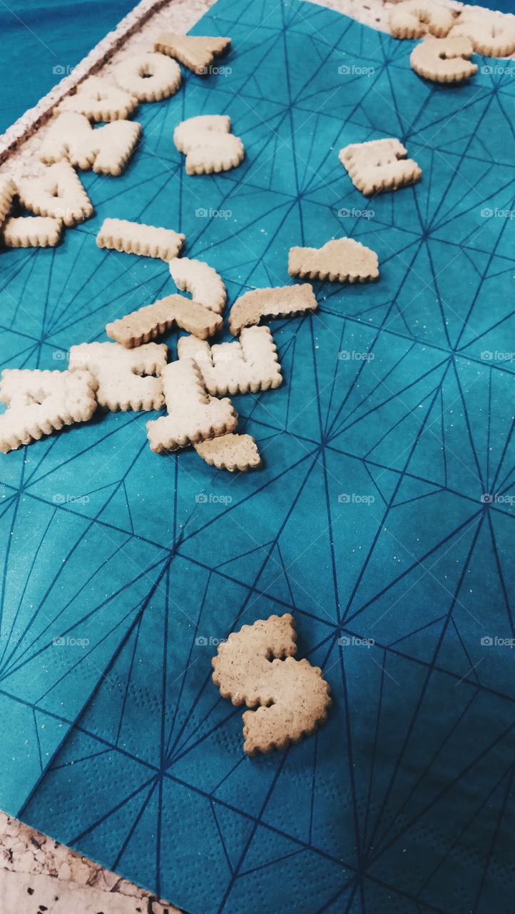 Mini letters cookies