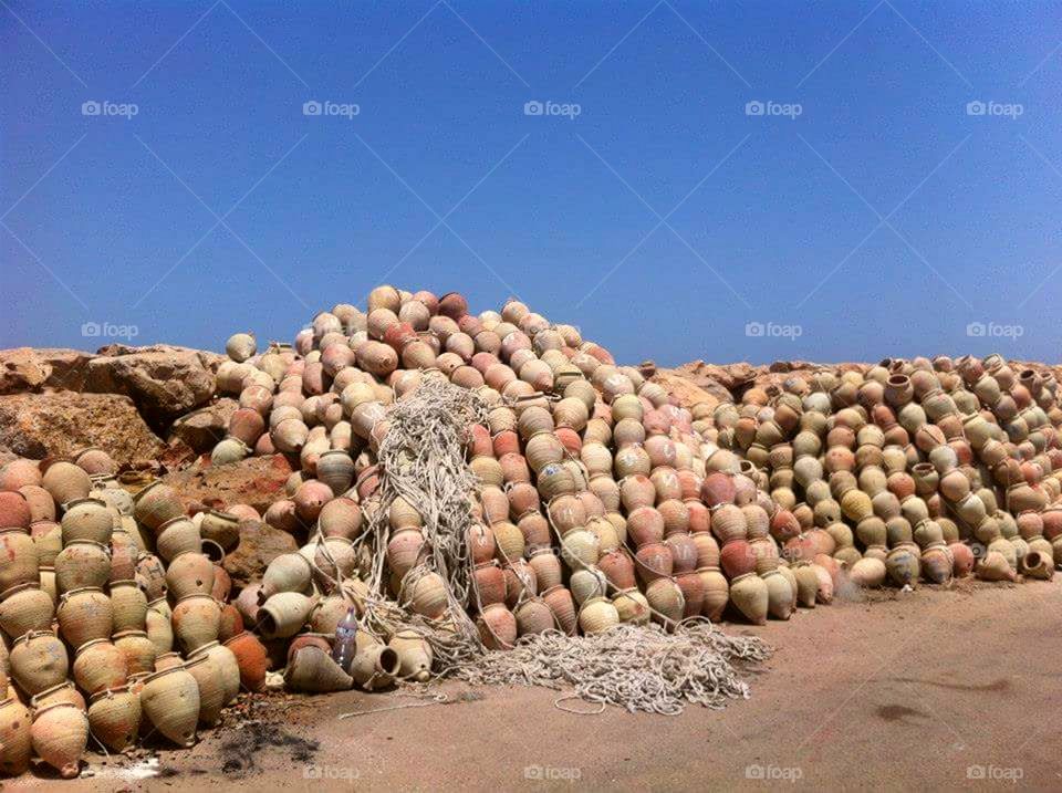 Heap of Fishing Pots and Nets, Tunis, Tunisia