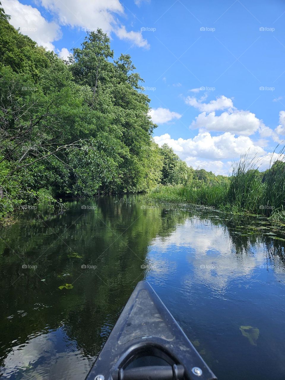 canoeing on the river of Ronneby Å