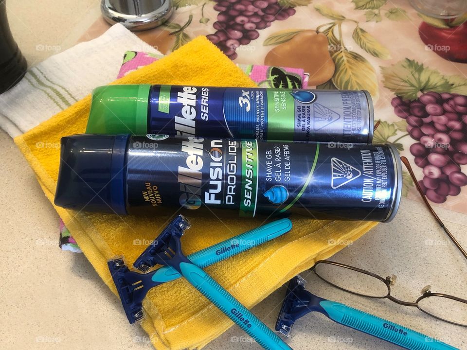 Gillette shaving products for a smooth, close shave.