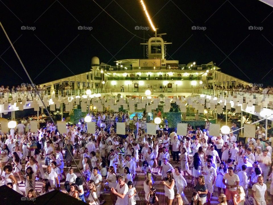 Party on board a cruise