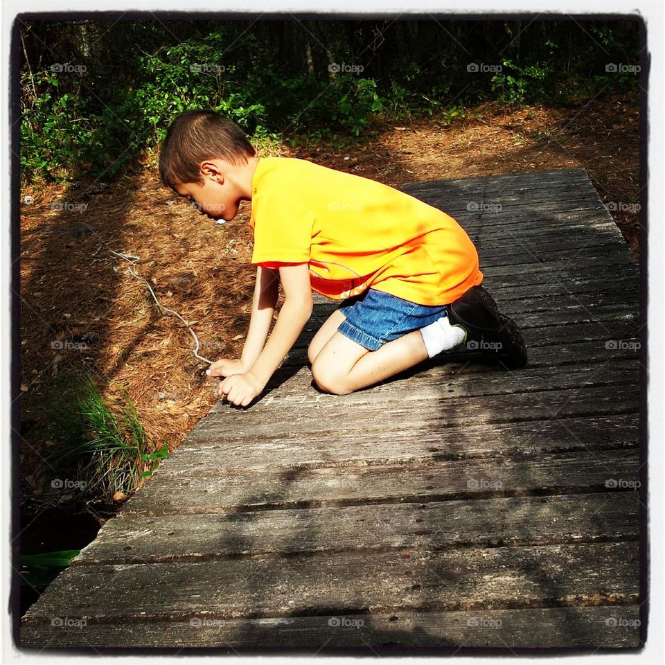 Boy on Bridge