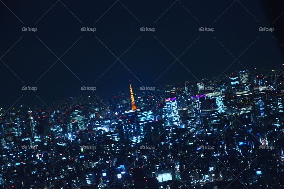 Tokyo Tower from Sky Tree