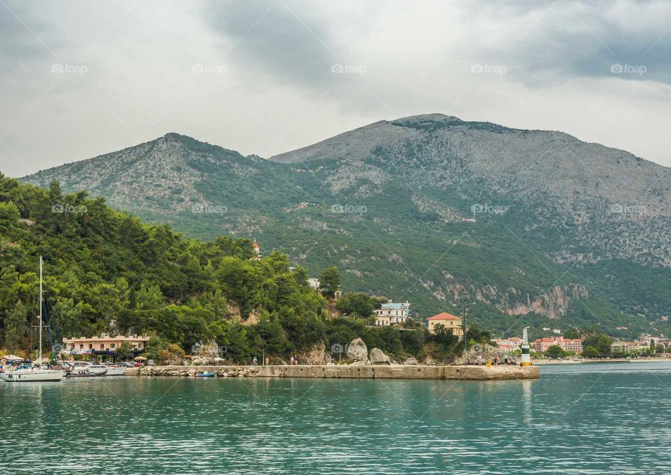 Poros Bay Greece