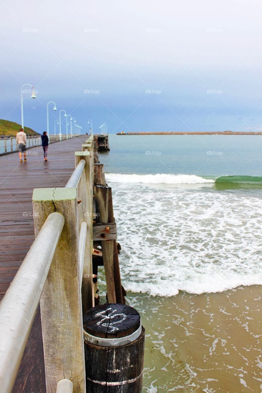 Walking the pier