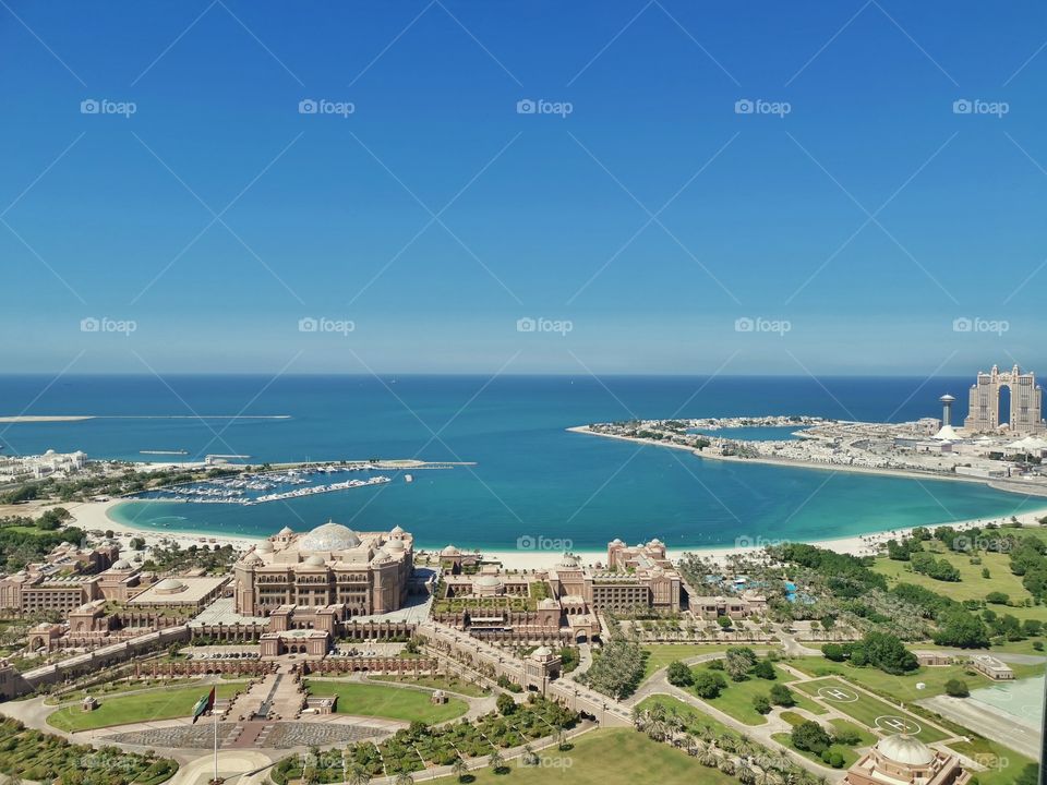 Top view of Emirates Palace.