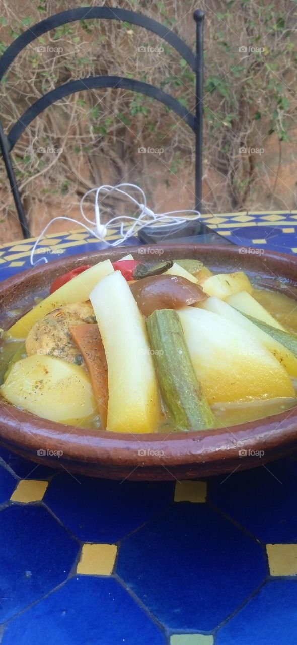 Moroccan tajine, healthy food