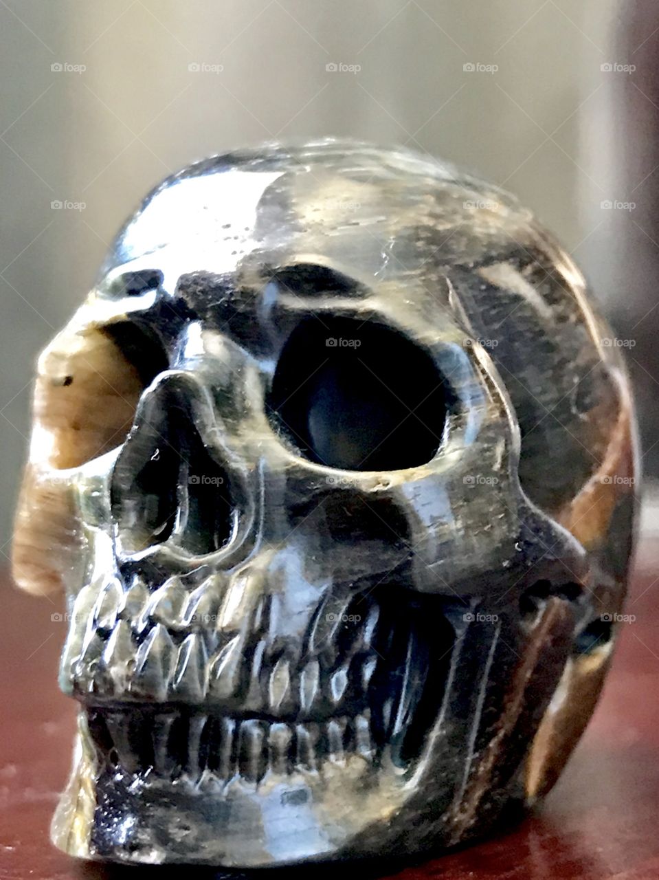 Tigers eye skull