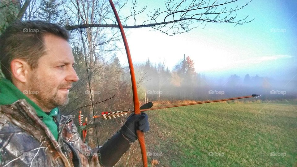 deer hunting with a longbow
