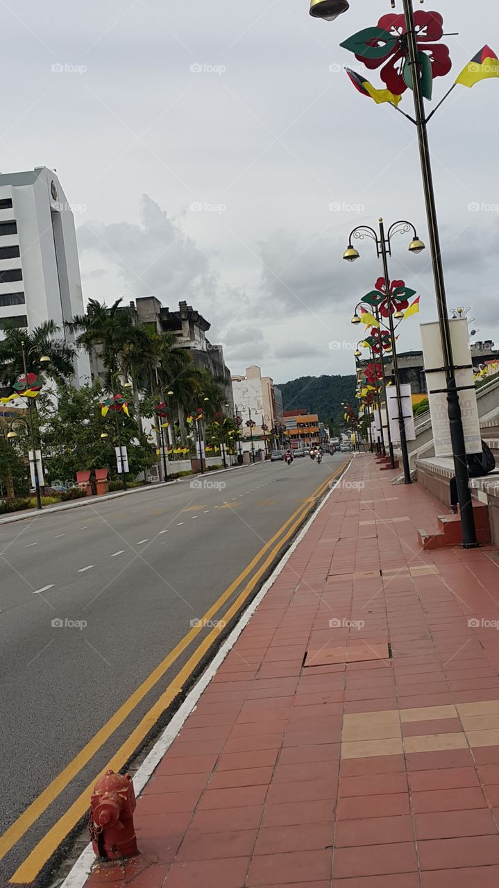 main road Seremban city Malaysia