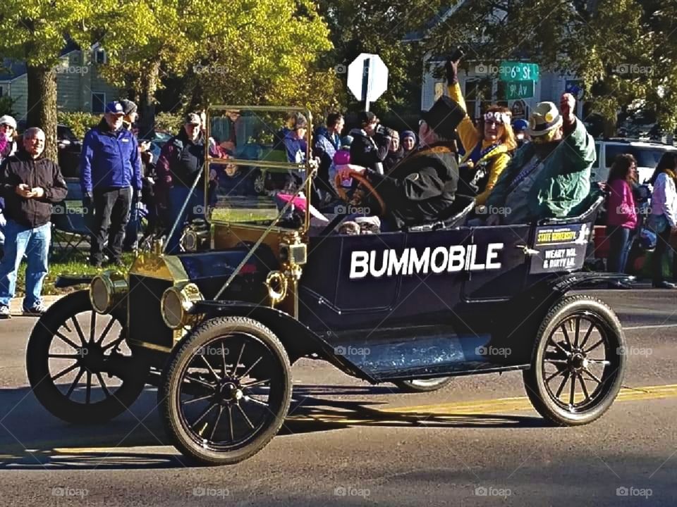 Bummobile in a parade