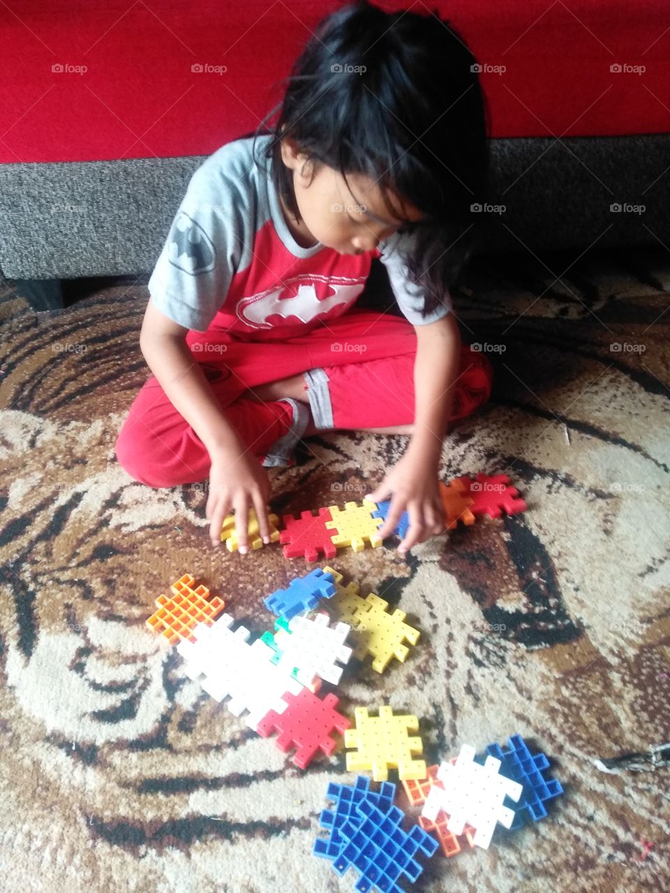 Playing of the puzzle