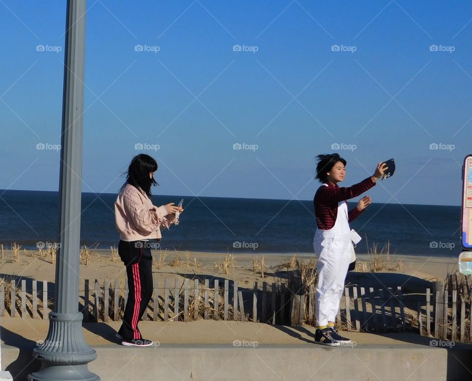 Taking Selfies at Rehoboth Beach