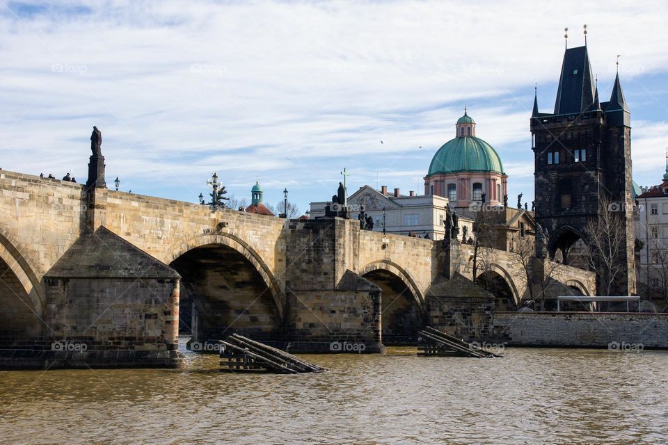 Charles Bridge, Vltava river, Prague