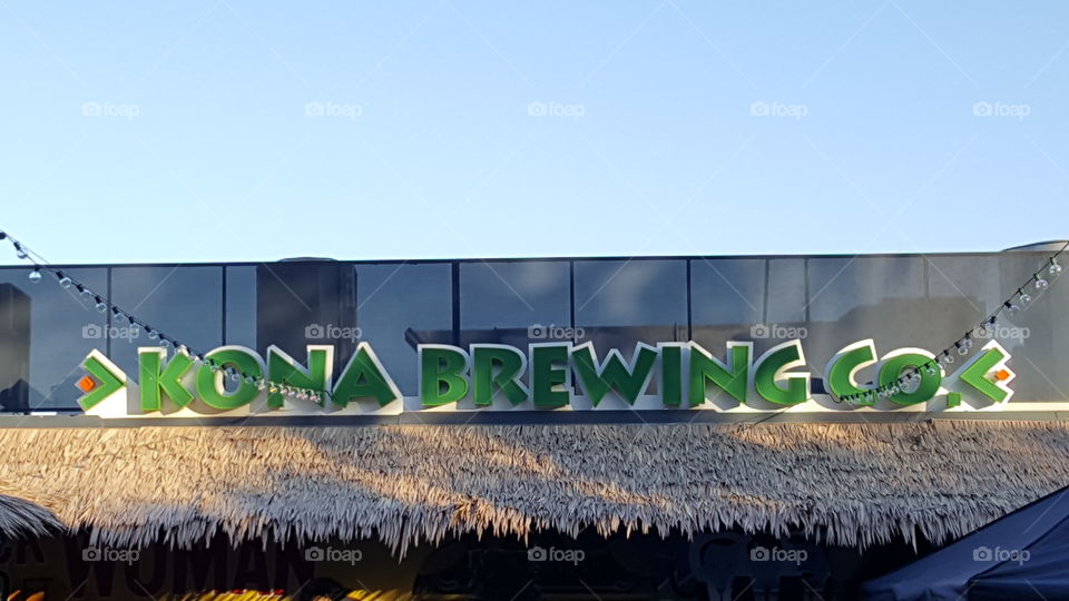 Kona Brewing co. sign